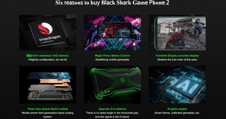 Xiaomi Black Shark 2 Gaming phone with 6.39-inch FHD+ AMOLED display,  Snapdragon 855, 12GB RAM, Liquid Cooling 3.0 announced