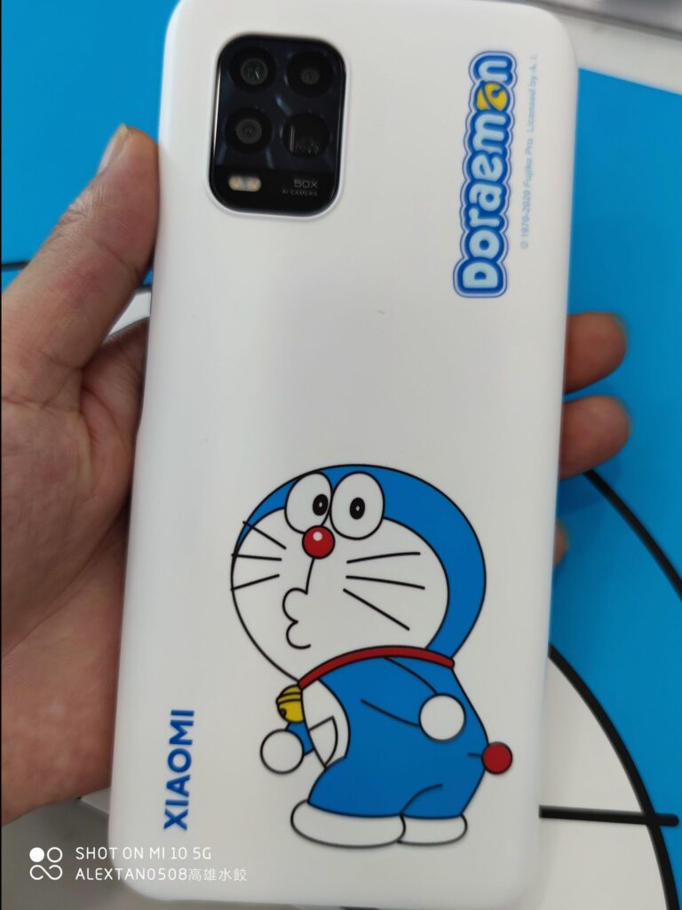 Mi 10 Youth Doraemon Limited Edition's case. Photo is credited to Alex Tan Yun Kai