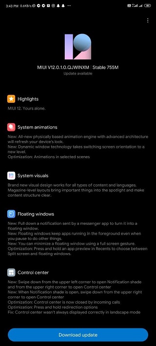 Redmi Note 9 Pro India Variant Received MIUI 12