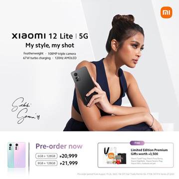 Xiaomi Philippines officially releases Xiaomi 12 Lite – My Style, My Shot